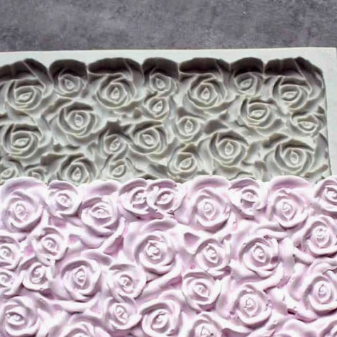 Large Rose Border 16 x 11. Silicone mold
