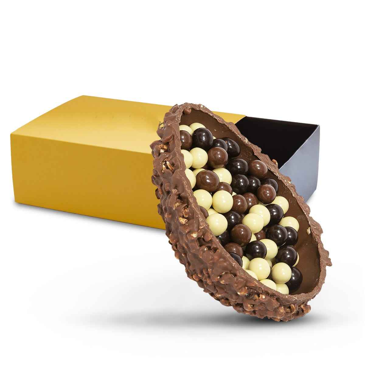Mezzo Uovo di Pasqua farcito – Cioccolato al Latte SENZA GLUTINE.