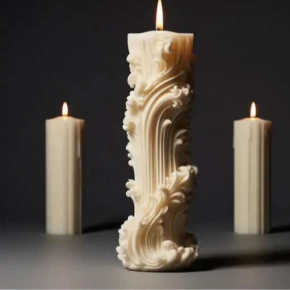 Nuova produzione!! Elegante stampo in silicone Candela di 11.2 cm. Lux 197 - WORLD PRODUCTS SHOP