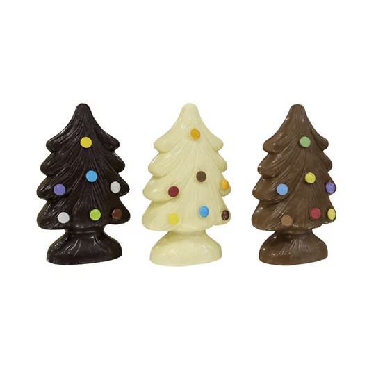 Albero di natale al cioccolato bianco-fondente-latte. By World Products Shop