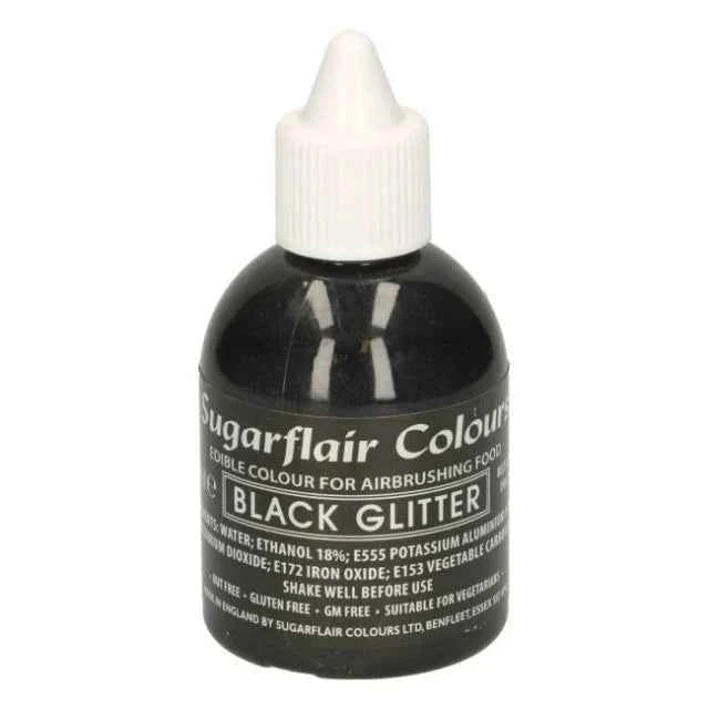 Nero Fluo 60 ml. Colorante liquido anche per Aerografo. Sugarflair