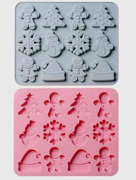 Stampo Fiocco di neve Natale con 3 forme