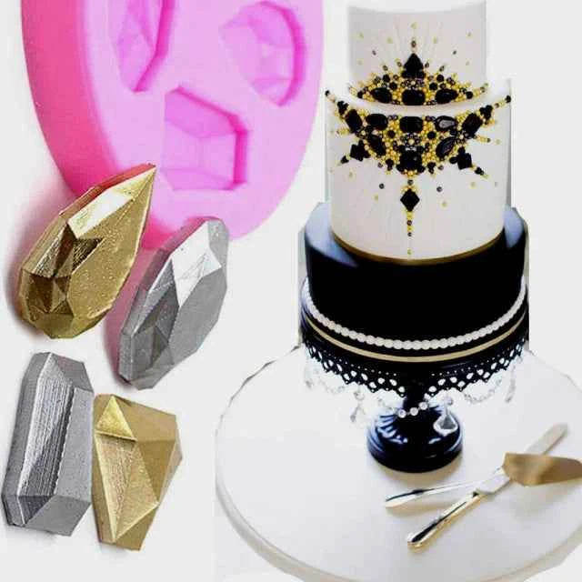 14 Diamanti e Gemme Preziose. Stampo in Silicone