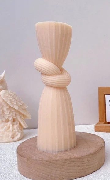 Colonna di 15 cm a Spirale con Nodo. Stampo in silicone anche per Candele - WORLD PRODUCTS SHOP