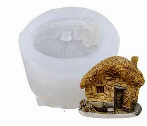 Stupenda Casetta in legno e Pietra. Tipo Chalet. Stampo in silicone