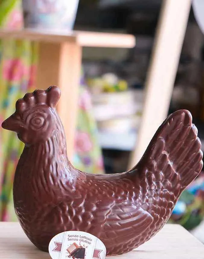 Gallina di Cioccolato. Senza Glutine-Senza Lattosio-Vegan.