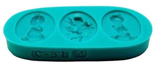 Corona Reale Scarpa e Castello. Set di 3 Tagliapasta in metallo.