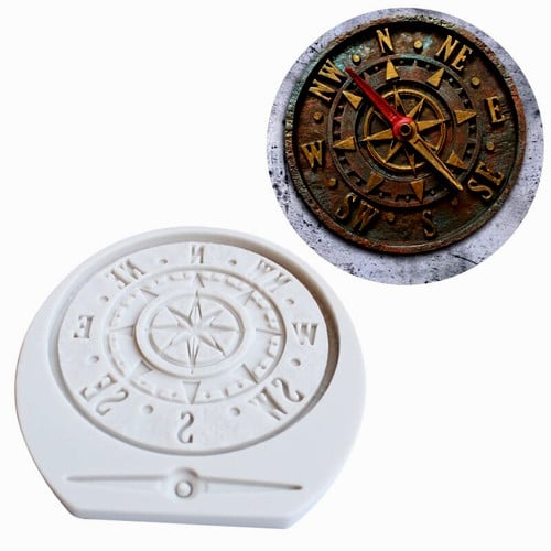 Large double oval decorated frame. Vintage Baroque style. Silicone mold.