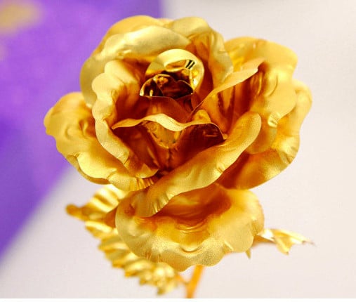 24 Karat Rose Gold in an elegant gift box