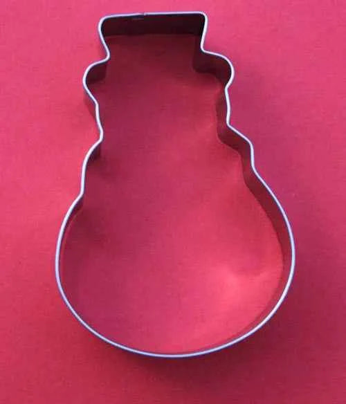 Pupazzo di neve. Set di 3 Tagliapasta in metallo