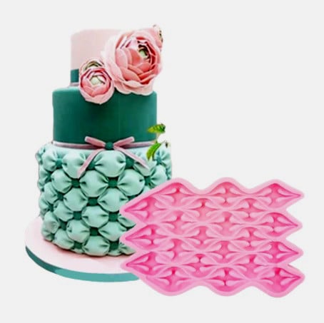 Large Easy Fabric Puff. Elegant Silicone Edge