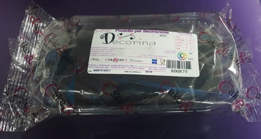 Black Gum Paste 300g for Flowers. Decorina VIP