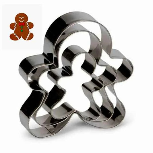 Gingerbread. Omino Pan di Zenzero. 3 Tagliapasta acciaio inox