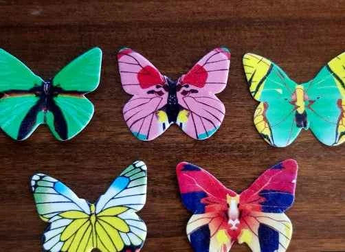 Farfalle decorate. Stampo in silicone in 6 dimensioni