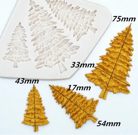 Flowers, Birds, and Branches. Silicone mold with 15 decorative motifs.