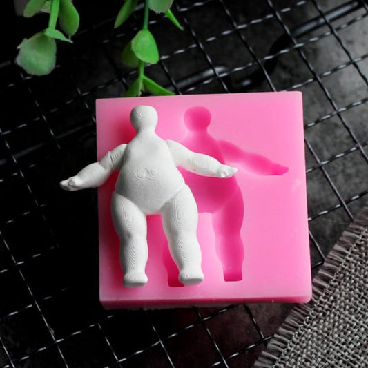 Cute Little Girl. Set of 2 silicone molds.