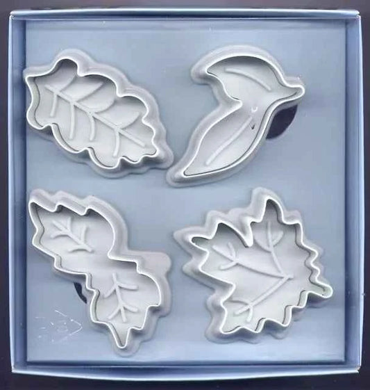 Foglie varie. Set di 4 Stampi espulsione Tagliapasta