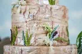 Tronco d'Albero. Fantastico grande Stampo in silicone Rustic Birch. Originale Karen Davies.