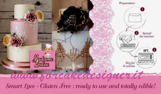 Smart Sweet Lace White. Lacemaking paste. Gluten-free.