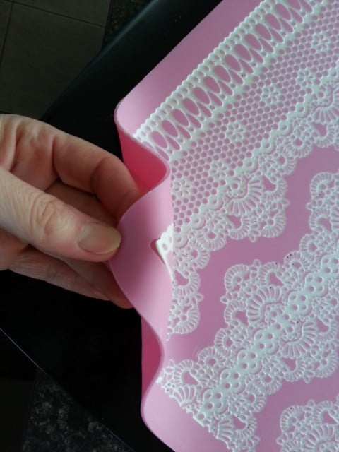 Bordo Pizzo e Merletti. Grande Tappetino in silicone.Modello CP1