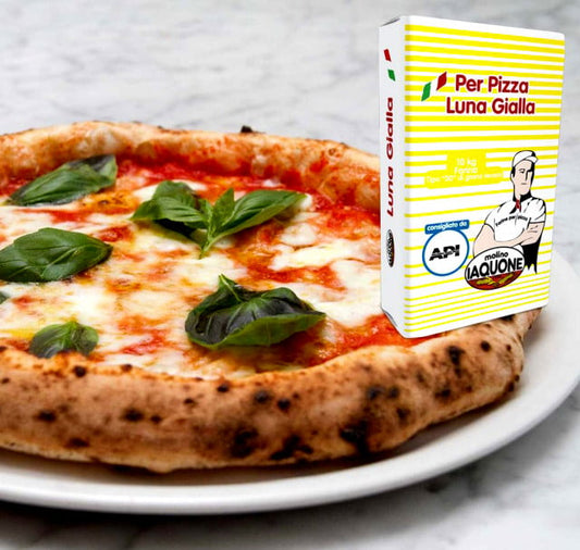 Yellow Moon. True Neapolitan Pizza. W 300-320. Medium/Long Rising Time. Iaquone