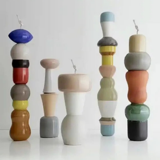 Colonna Geometrica di 15.2 cm. Stampo in silicone anche per Candele - WORLD PRODUCTS SHOP