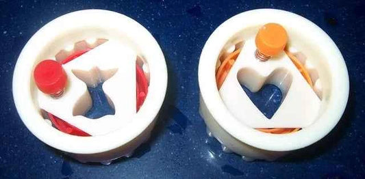 Cuore e Angioletto. Set 2 Stampi espulsione Tagliapasta