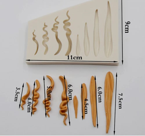 Barbie Face and Hair. Set of 2 Silicone Molds