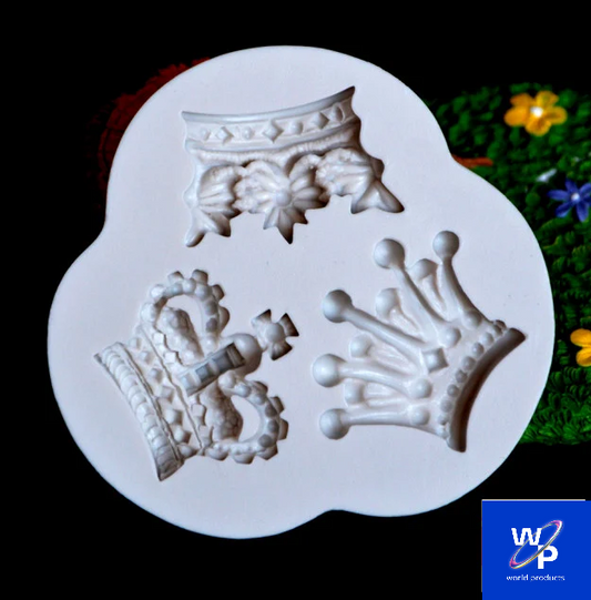 Grande Corona Inglese in 3 fantastiche forme. Stampo in silicone