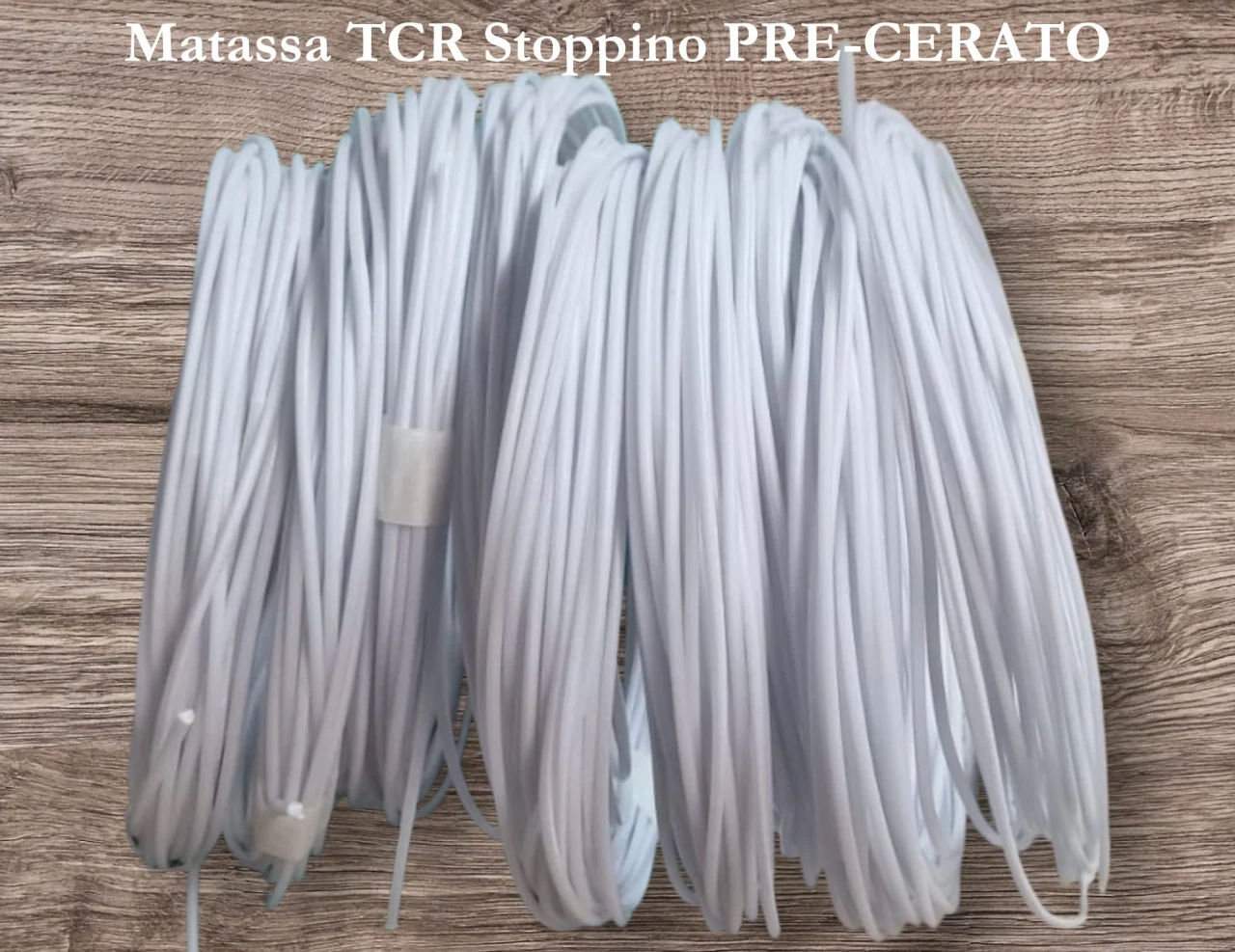 Matassa stoppino PRE-CERATO x Stampi e Contenitori 9 a 11. TCR SP80 di 10 metri per Candele