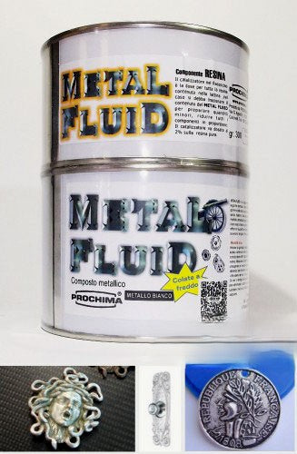 Metal Fluid METALLO BIANCO. Per colate a freddo senza fusione - WORLD PRODUCTS SHOP