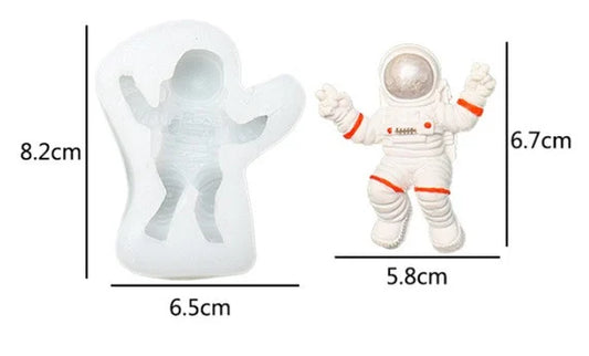 Astronauta Shuttle nello Spazio. Set di 3 Stampi in silicone - WORLD PRODUCTS SHOP