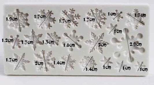 10% Fiocco di neve. Stampo in silicone