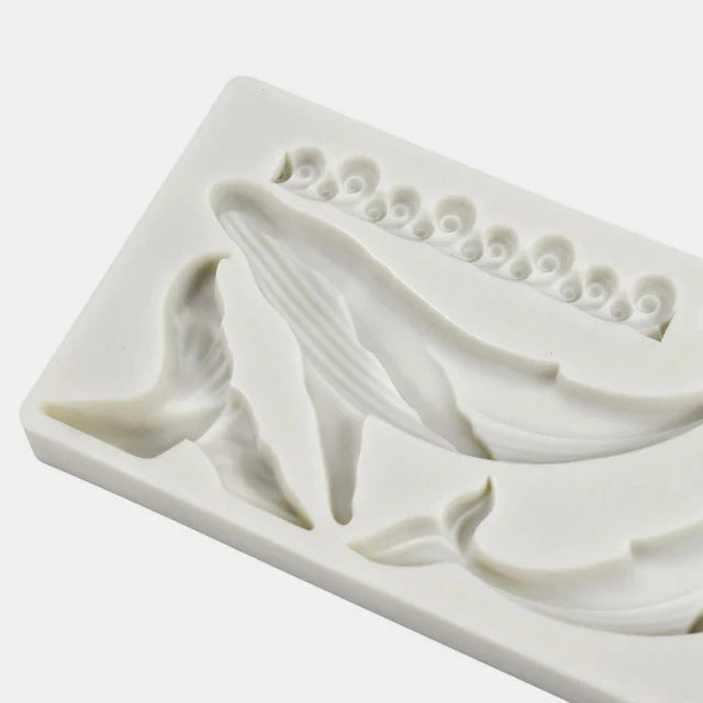Balena e 4 Onde Mare. Stampo silicone