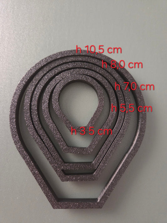 Peonia in Cera d'Api realizzata a mano. Set di 5 Stampi Cutter - WORLD PRODUCTS SHOP