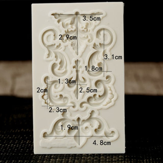 Baroque. 7 Fantastic Vintage Decorations. Silicone Mold