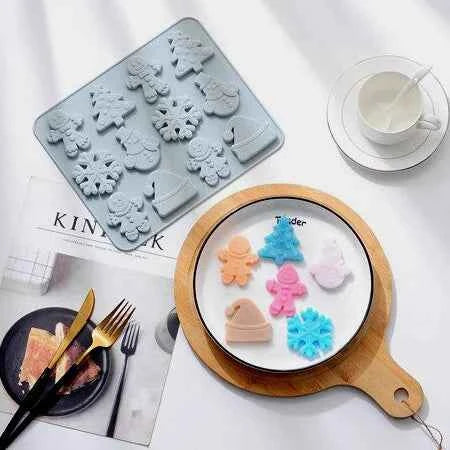 Stampo Fiocco di neve Natale con 3 forme