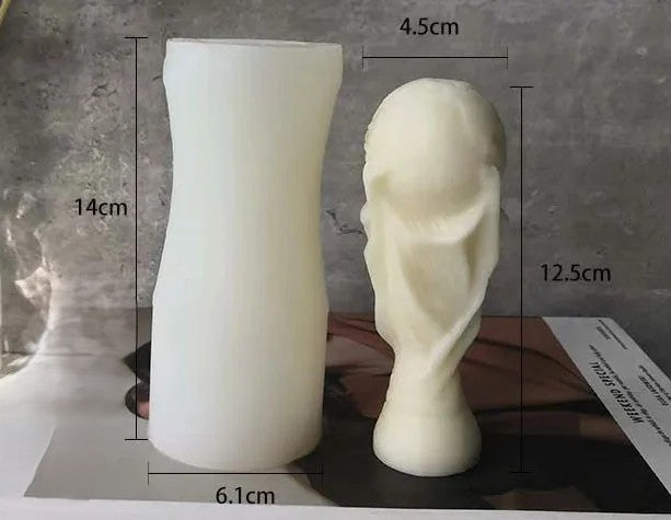 Coppa del Mondo di Calcio di 12.5 x 4.5 cm. Stampo in silicone anche per Candele - WORLD PRODUCTS SHOP