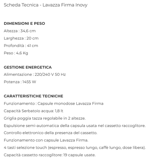 Lavazza firma inovy
