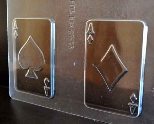 Carte Poker. Stampo per cioccolato in policarbonato