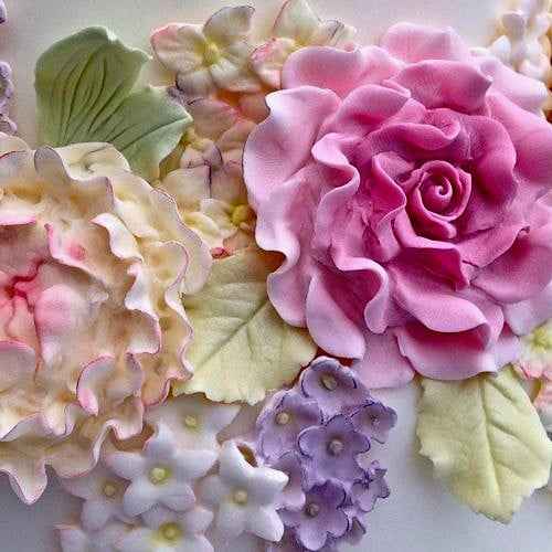 Fantastico Stampo in silicone di 4 Fiori.Originale Karen Davies.