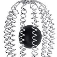 Frusta flessibile a molle di Igino Massari. Spring Whip