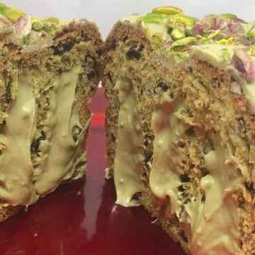 Box DOPPIO Pasquale Colomba al pistacchio da oltre 1,2kg + 2x Uova di Pasqua FARCITE da 650gr ( 1 latte + 1 fondente )