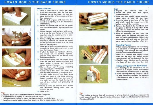 Complete 3D Female Figure. Set of 6 Plastic Molds.