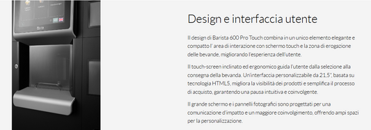 Barista 600 Pro Touch doppio espresso
