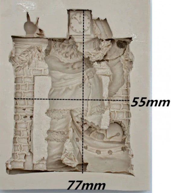 Grande Babbo Natale vicino al Camino. Santa Closet Gift Silicone Mold. Stampo silicone - WORLD PRODUCTS SHOP