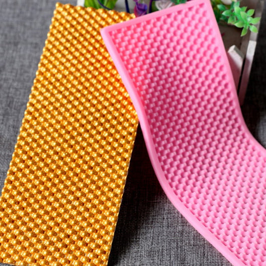 Elegante Bordo Perle di 25 cm. Grande Stampo in silicone