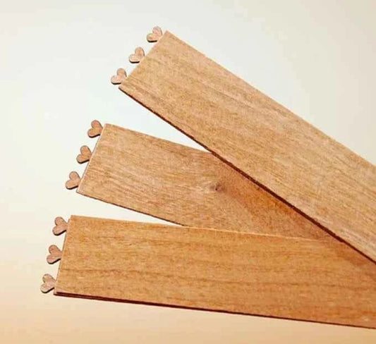 Stoppini a Tubo di 12 cm in legno per candele