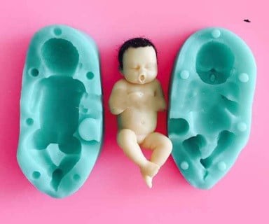 Yawning Baby Silicone Mold