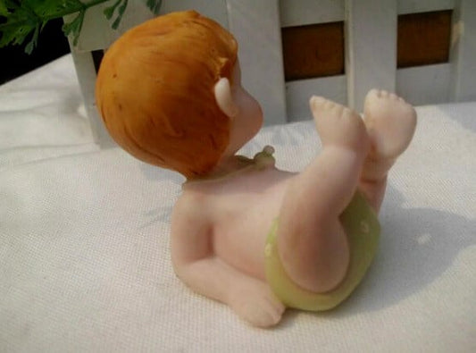 Newborn feet up. High-definition silicone mold.